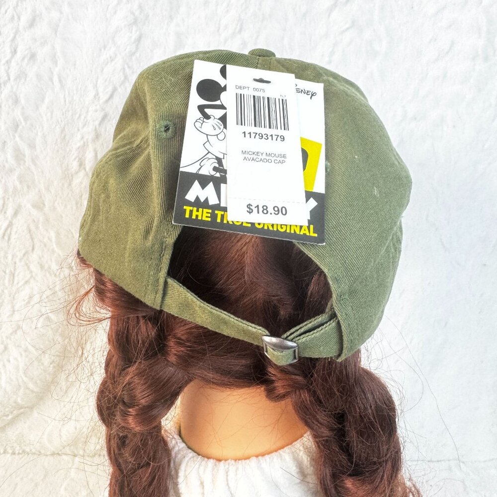 Disney Mickey Mouse 90th Anniversary BoxLunch Exclusive Green Avocado Cap New - Picture 4 of 9